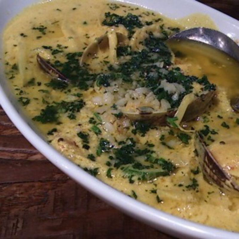 青バナナとカリフラワーのホワイトカレー(ダバインディア （Dhaba India）)