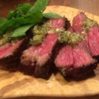 牛ハラミのグリル アロマティックオイルソース(オステリア クアントバスタ)