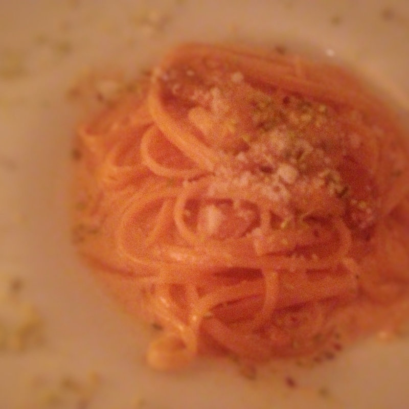  生ウニとピスタチオの濃厚なウニクリームのリングイネ	(マーサーカフェダンロ)