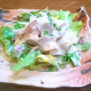 地野菜と湘南ポークの豚しゃぶサラダ(三浦頂食堂)