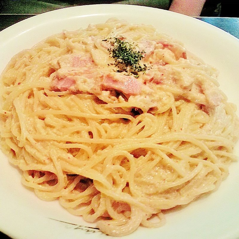 カルボナーラ風　ベーコンとタマゴ(マイヨール )