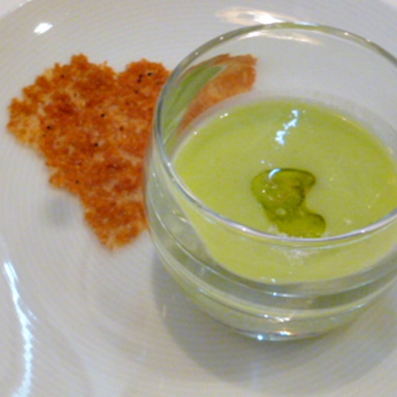 空豆のスープ（ランチコース）(il Pregio)