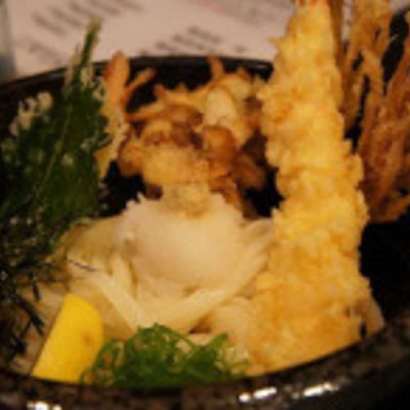 海老のぶっかけ（海老ごぼう天）　(天つる )