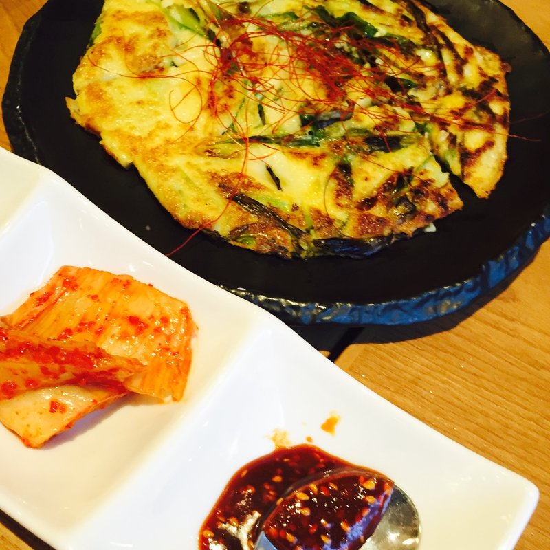 韓流ネギチジミ(WOOL HOMMACHI BEER ARCADE)