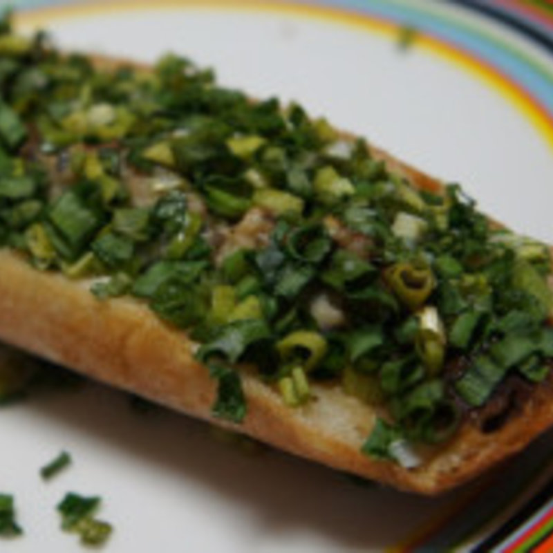 やっこねぎとつくねのタルティーヌ(小山菓子店 )