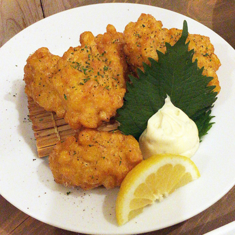 とうもろこしすり身揚げ(酒嚢飯袋)