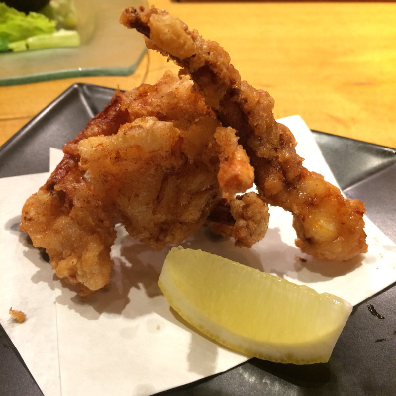 イカ下足唐揚げ(板前 鮨 はなれ-ＨＡＮＡＲＥ- 銀座)