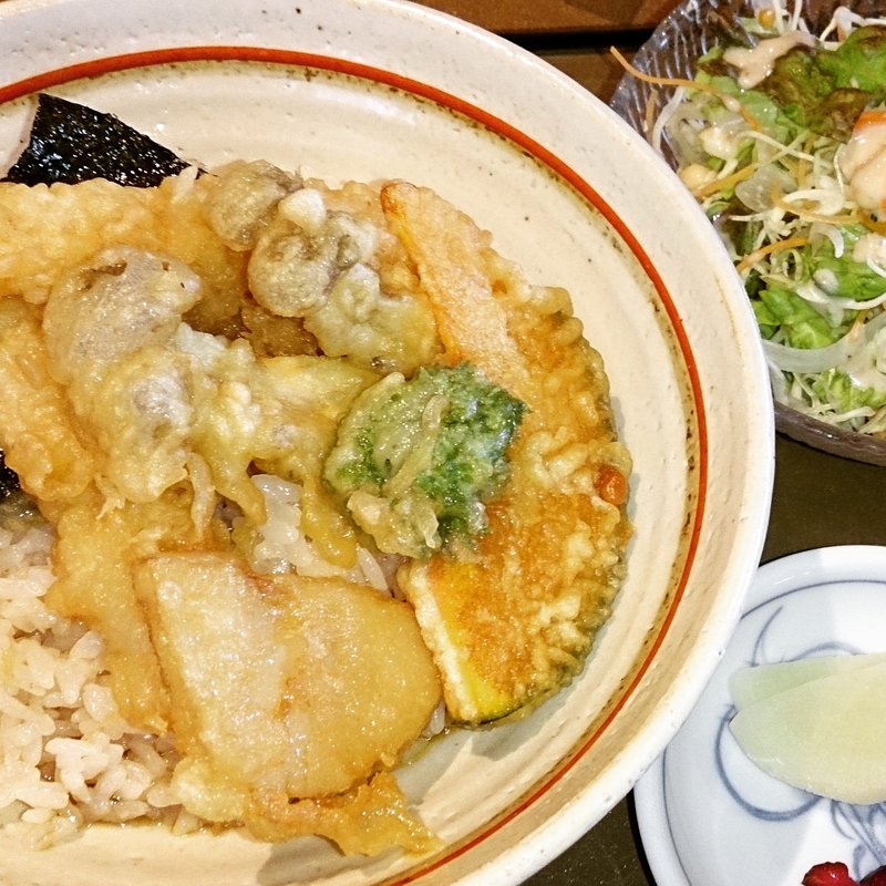 天丼セット(翁 )