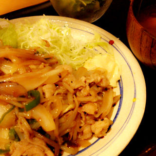 豚肉とたっぷり野菜の生姜焼き定食(kawara CAFE＆KITCHEN 横浜綱島 （カワラ カフェアンドキッチン）)