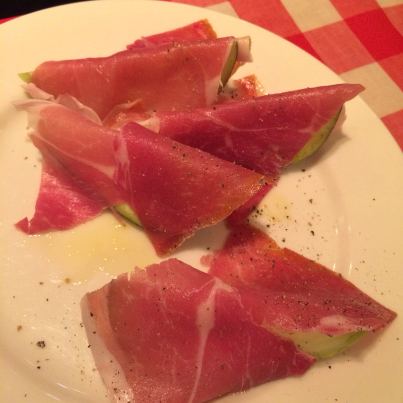 水ナスのパルマ産生ハム巻き(炉端イタリアン ICORIBI 堂島)