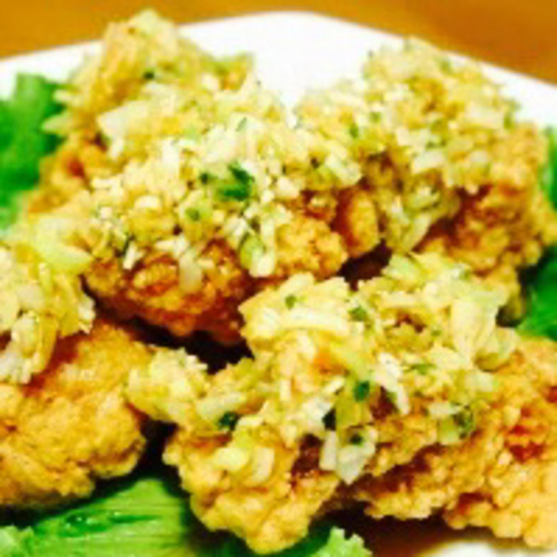 鳥の唐揚げ ネギソース(香味)