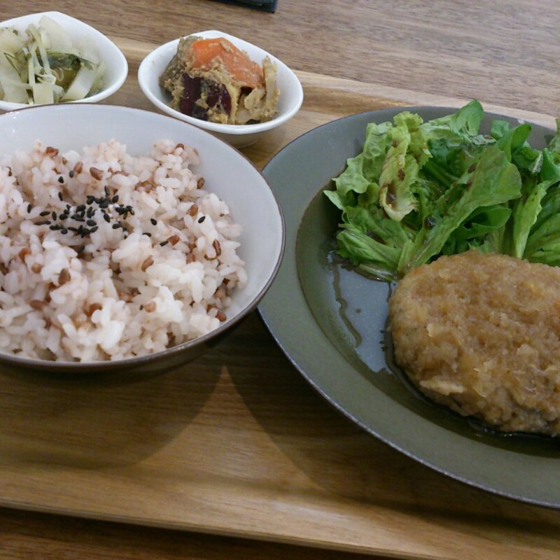 お肉の主菜ランチ(ハンバーグ)