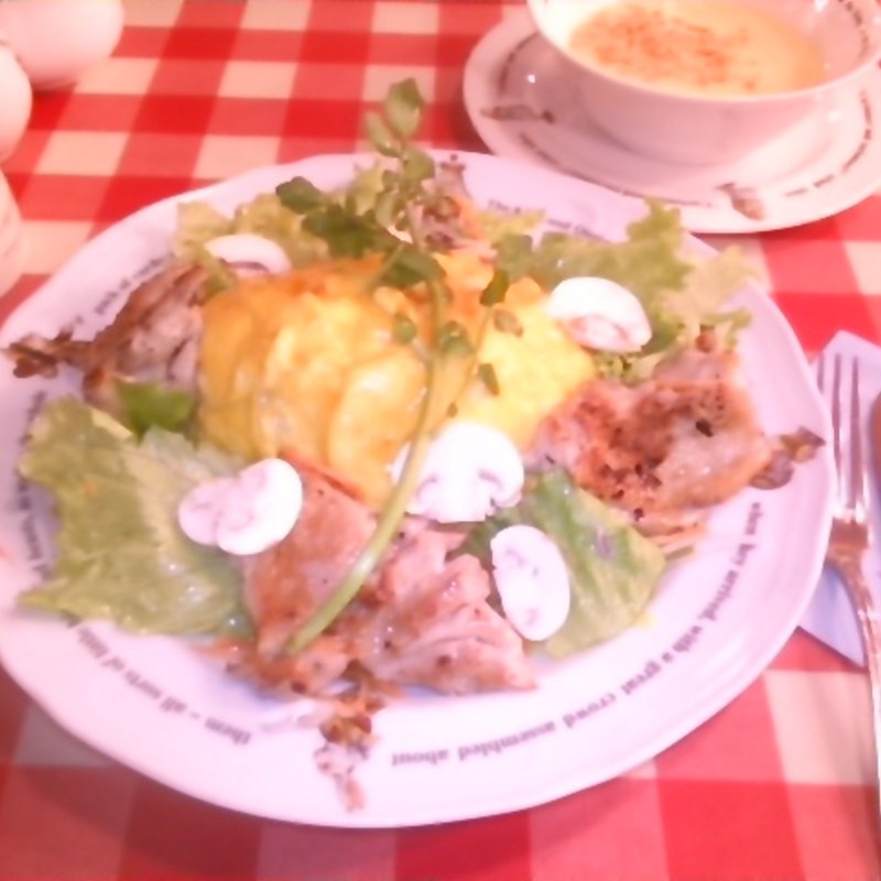 サラダオムライスデザートセット(ラケル新宿西口店)