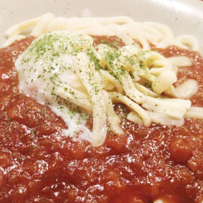温泉卵チーズ釜揚げカレーうどん(あきん )