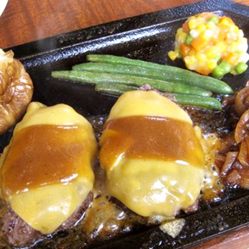 ダブルハンバーグステーキ＋チーズ(ハングリータイガー 保土ヶ谷本店 （Hungry Tiger）)