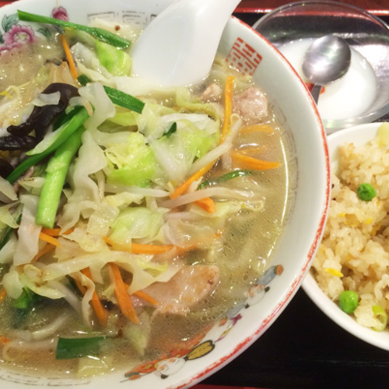 野菜つゆそば(頤和園 溜池山王店 （イワエン）)