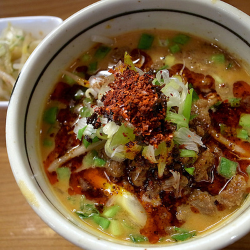 麻婆豆腐かけご飯と一口担々麺セット(雲林坊)