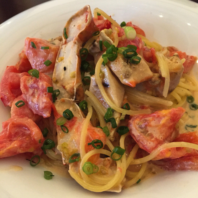 ずわい蟹のクリームパスタ(ル・シャンピニョン )