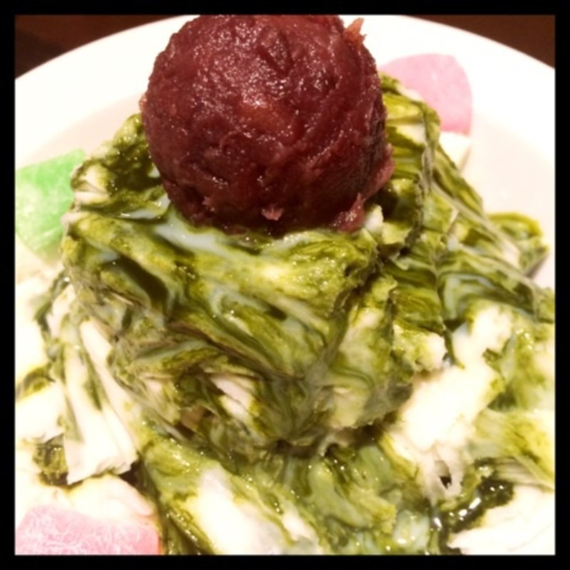 抹茶のカキ氷(京鼎樓 恵比寿本店 （ジンディンロウ）)