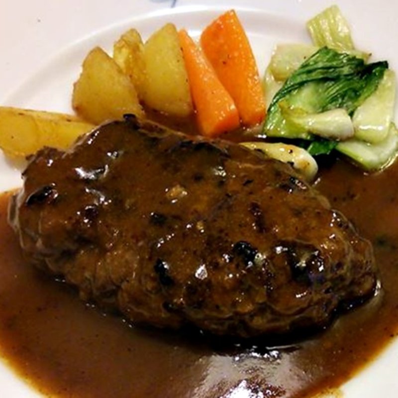 粗挽きハンバーグセット(ビストロひまわり )