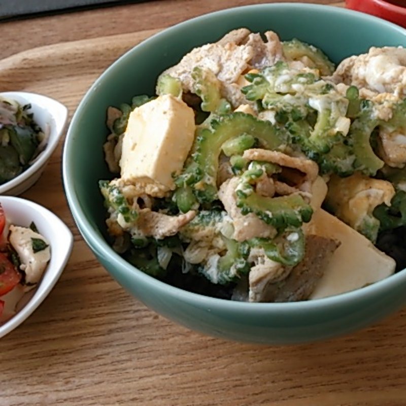 日替り丼(ゴーヤーチャンプル)(cafe634)
