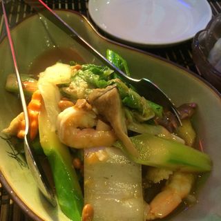 五種の野菜オイスターソース炒め(タイ・アヨタヤ・レストラン （Thai Ayothaya Restaurant）)