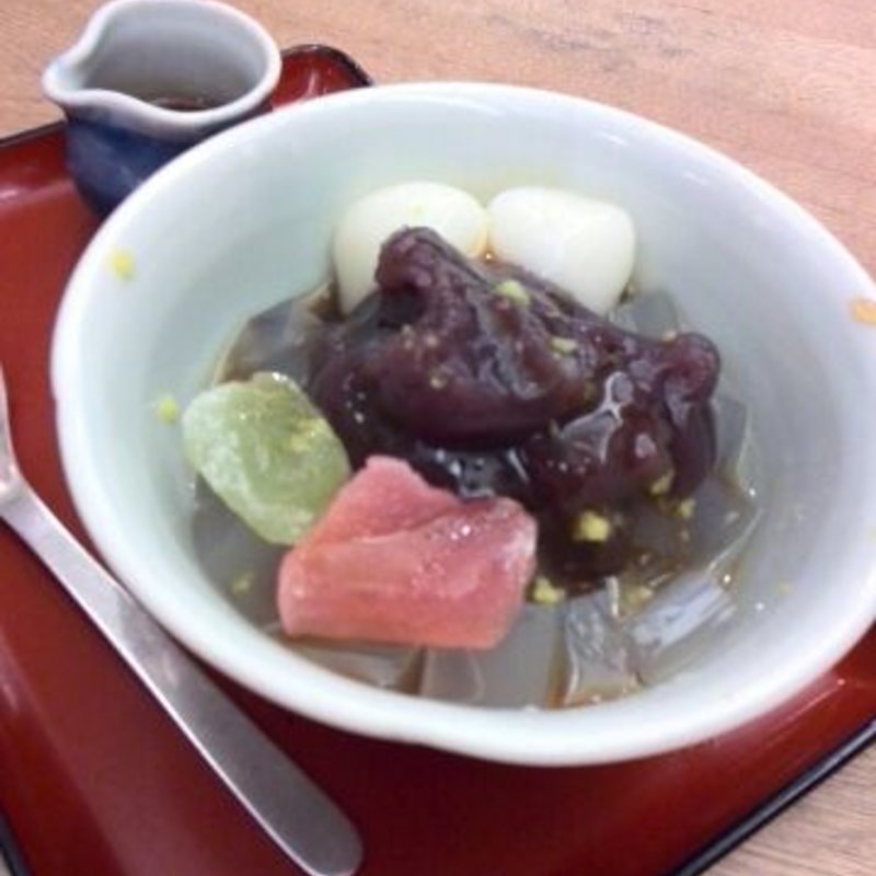 柚子あんみつ(甘味おかめ 東京交通会館店)