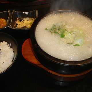 半鶏湯定食(韓国料理 土火土火)