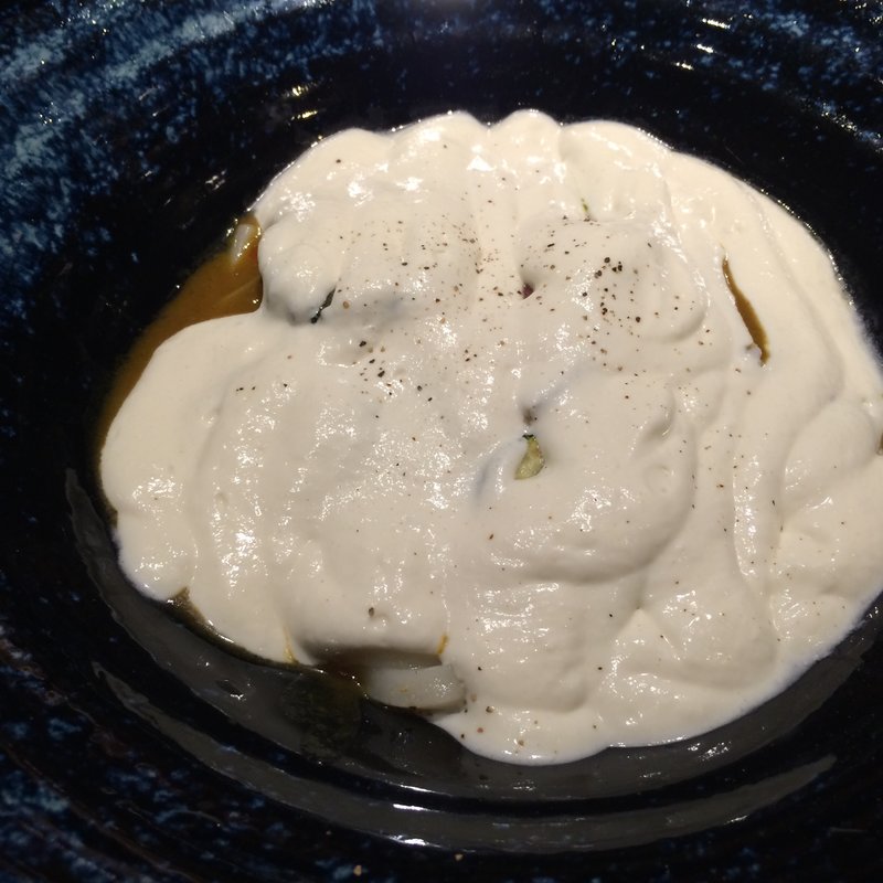冷たいカレーおうどん