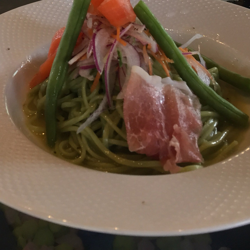 レモンの冷製パスタ(カフェ忠左衛門 )