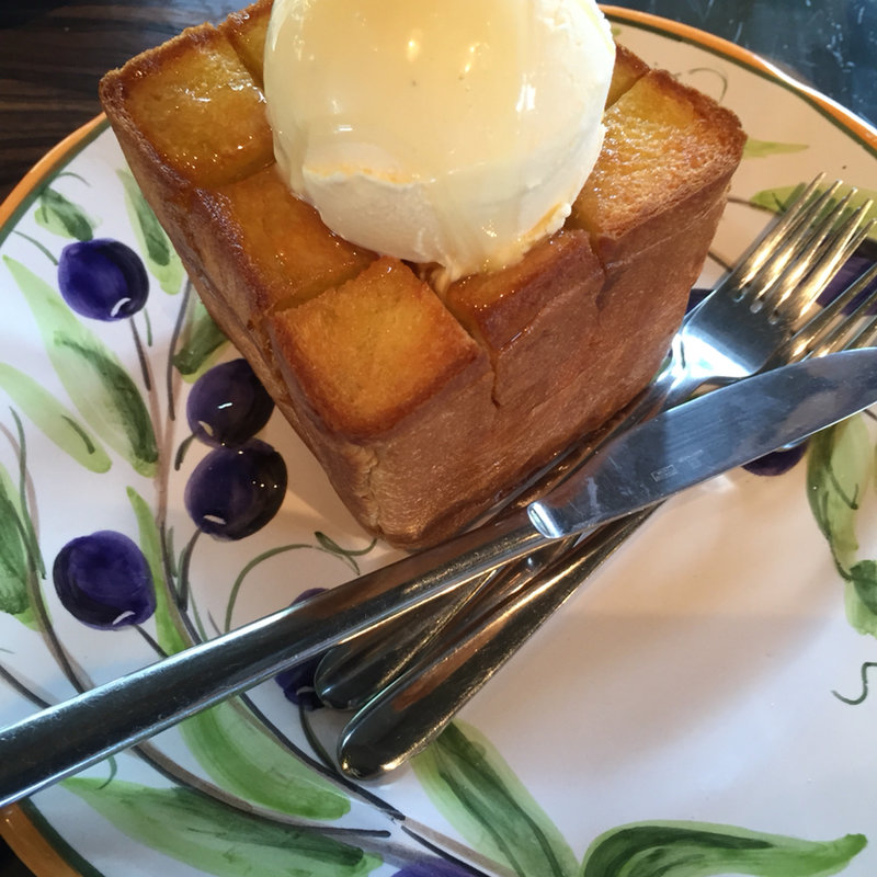 蜂蜜とオリーブオイルがけトースト (カフェ忠左衛門 )