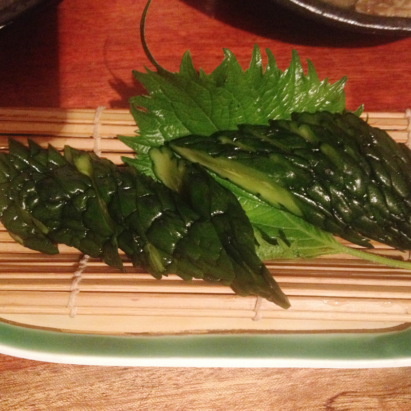 キュウリ一本からし漬け(炭火焼鳥よしだ )