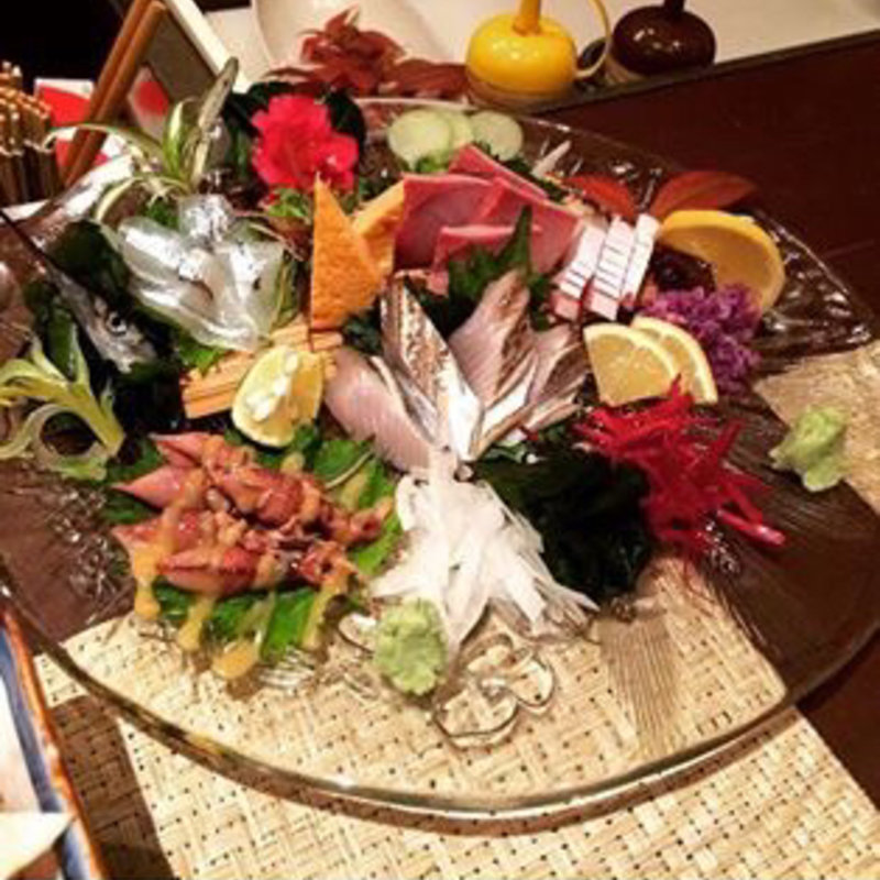 お造り五種盛り合せ(そば居酒屋るちん心斎橋本店)