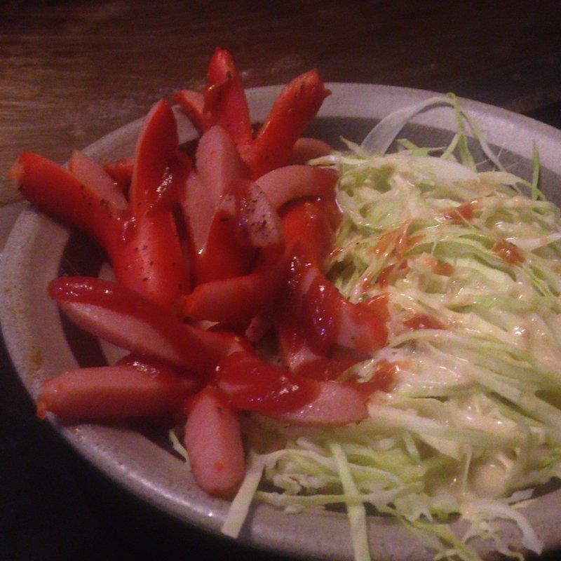 たこさんウィンナー(鉄板焼屋 人生の楽園 （じんせいのらくえん）)