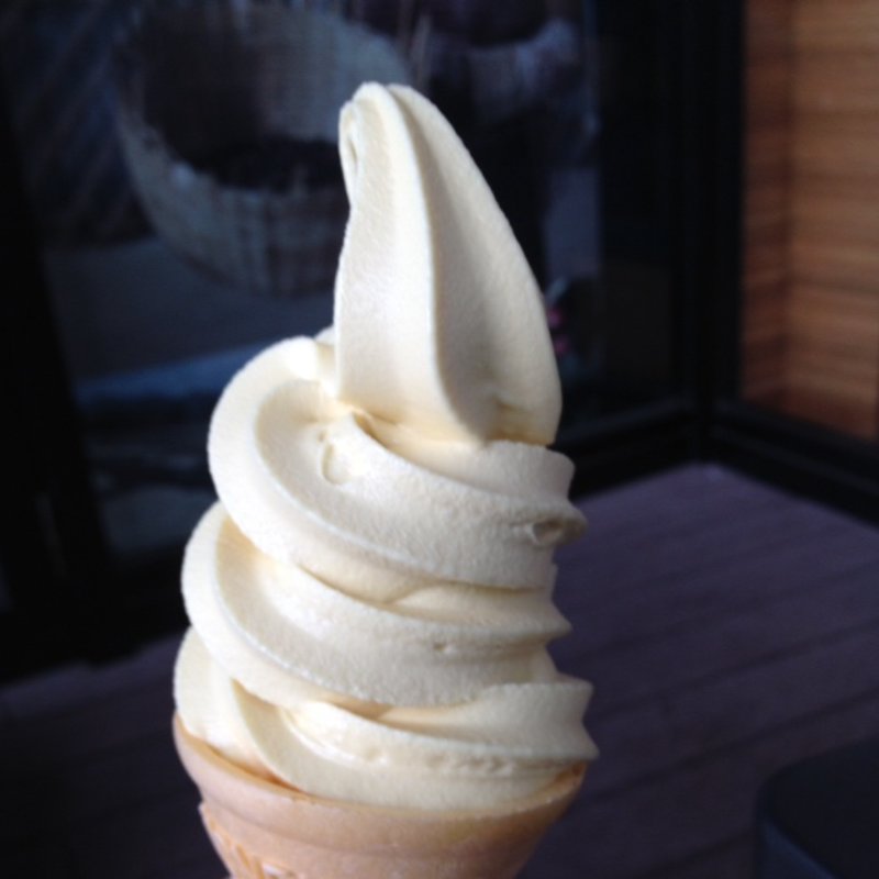 金時芋ソフト(ずんだ茶寮)