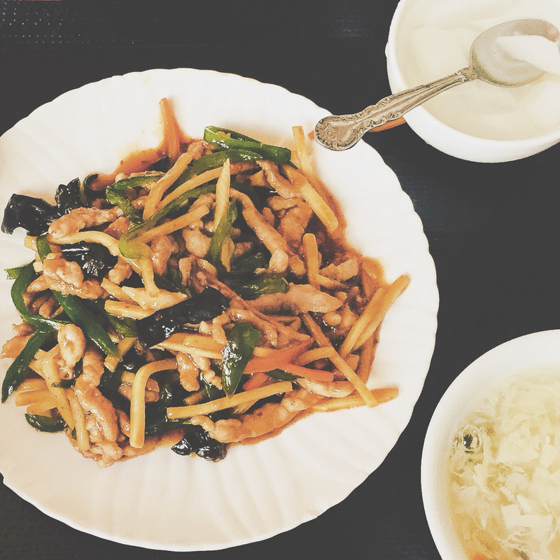 チンジャオロース定食(中華料理 鳳美酒家)