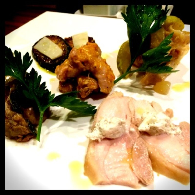 本日の前菜盛り合わせ(ハーフ)(やきとり阿部)