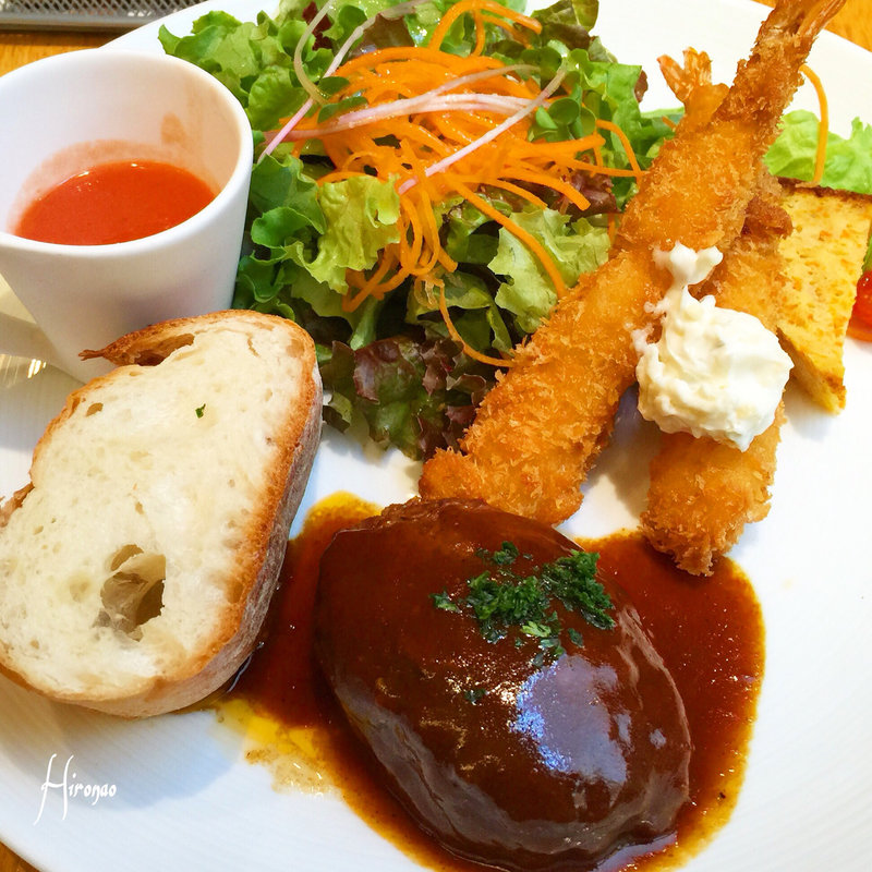 海老フライプレートランチ(ティーハウス リプトン 三条本店 )