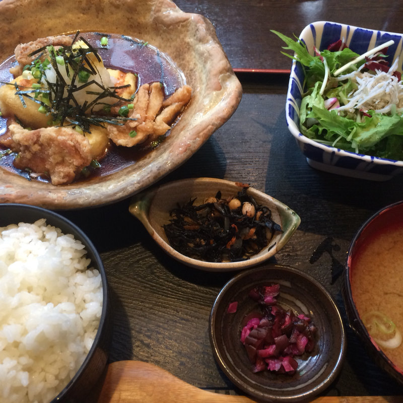 鶏揚げ出し定食(海ぶね 大和店)