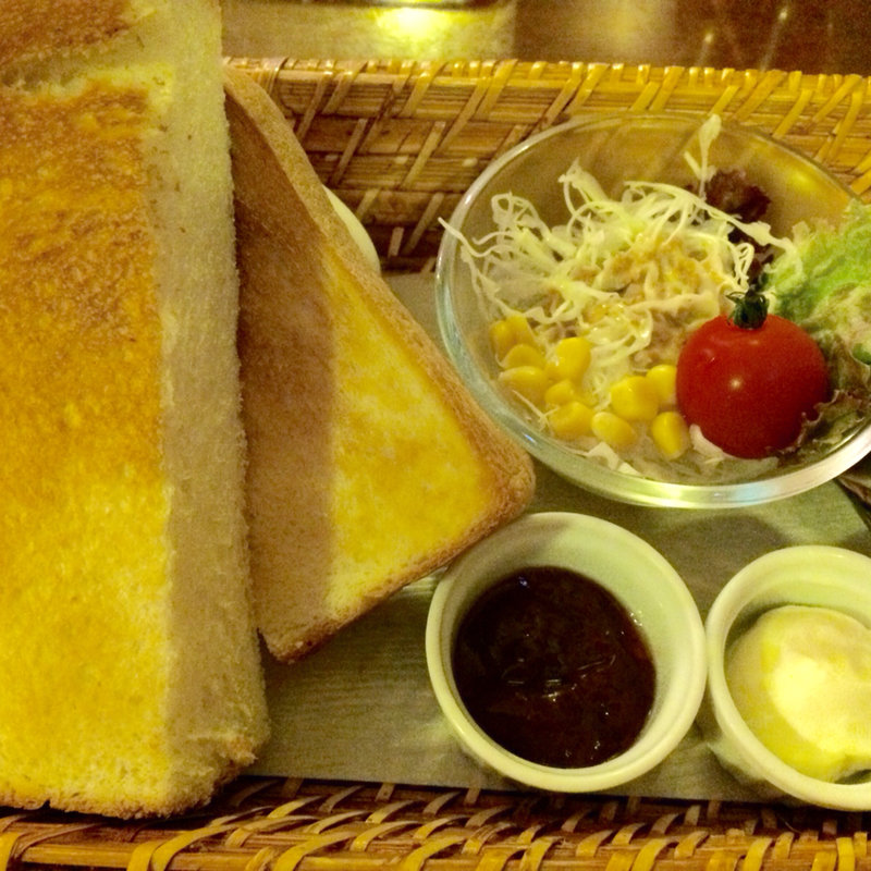 トーストモーニング(アカガネ珈琲)