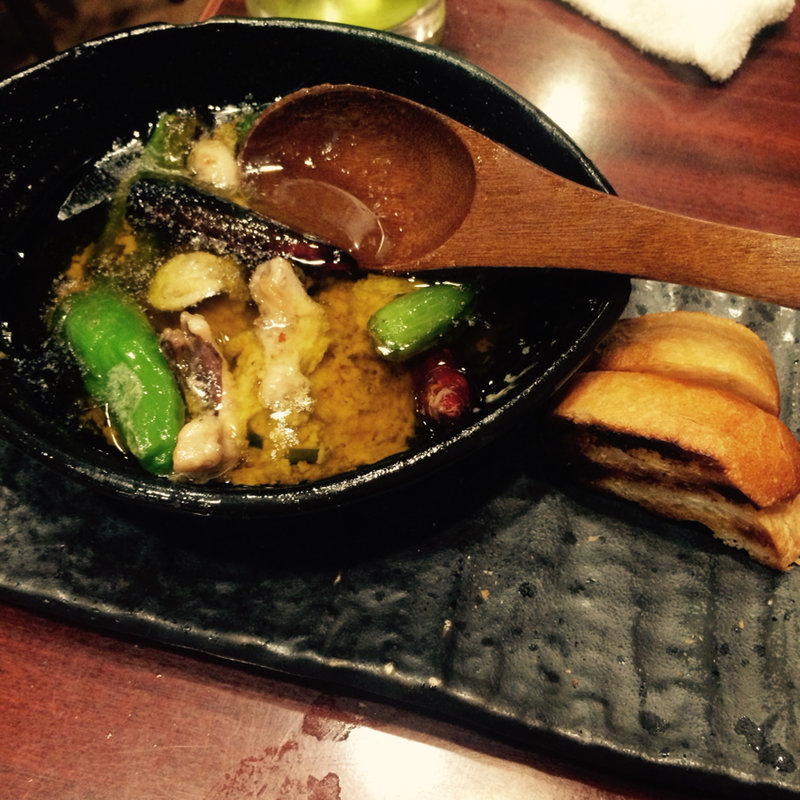 イイダコのピリージョ(魚串さくらさく 神楽坂店)