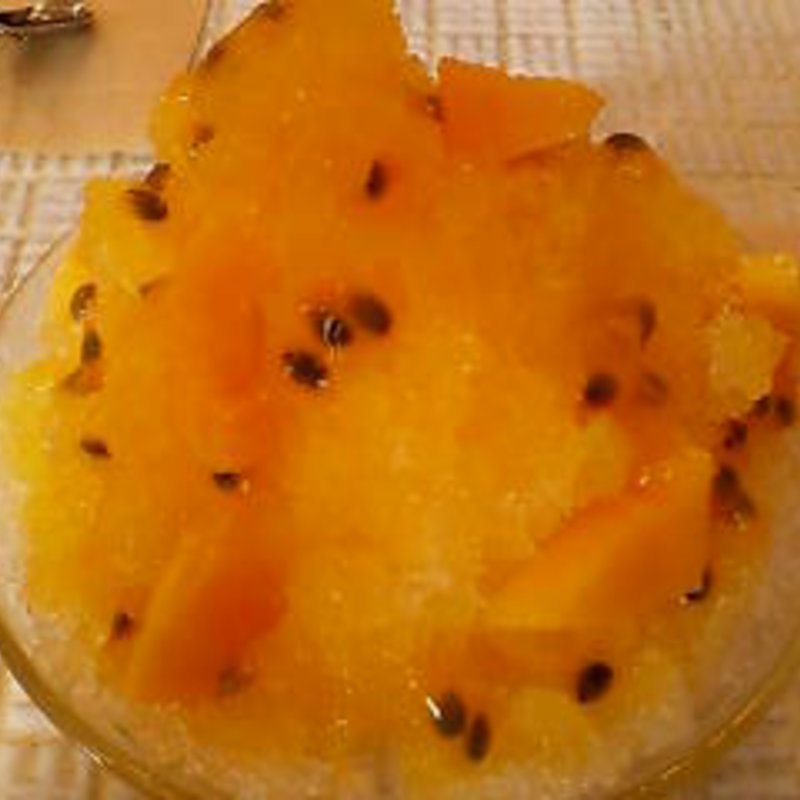 アップルマンゴー＆パッションフルーツのかき氷(山口果物 （ヤマグチクダモノ）)