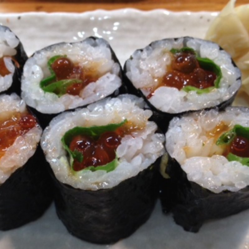 いくら巻き(銀座すし栄地下店)