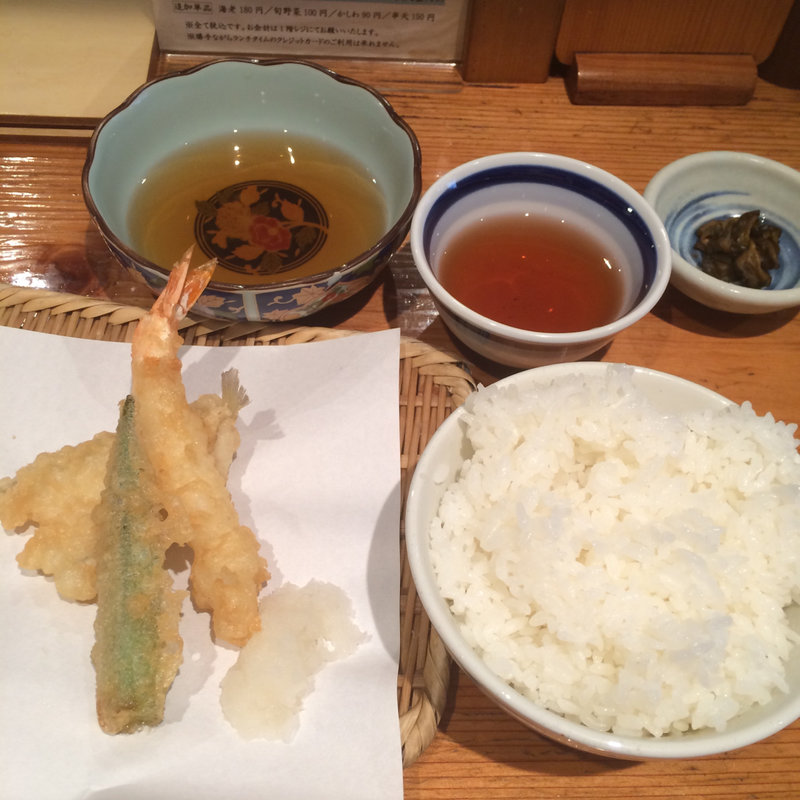 天ぷら定食 松