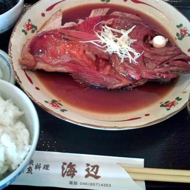 煮魚定食(海辺)