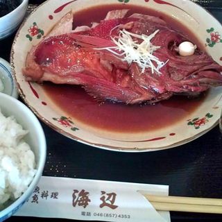 煮魚定食(海辺)