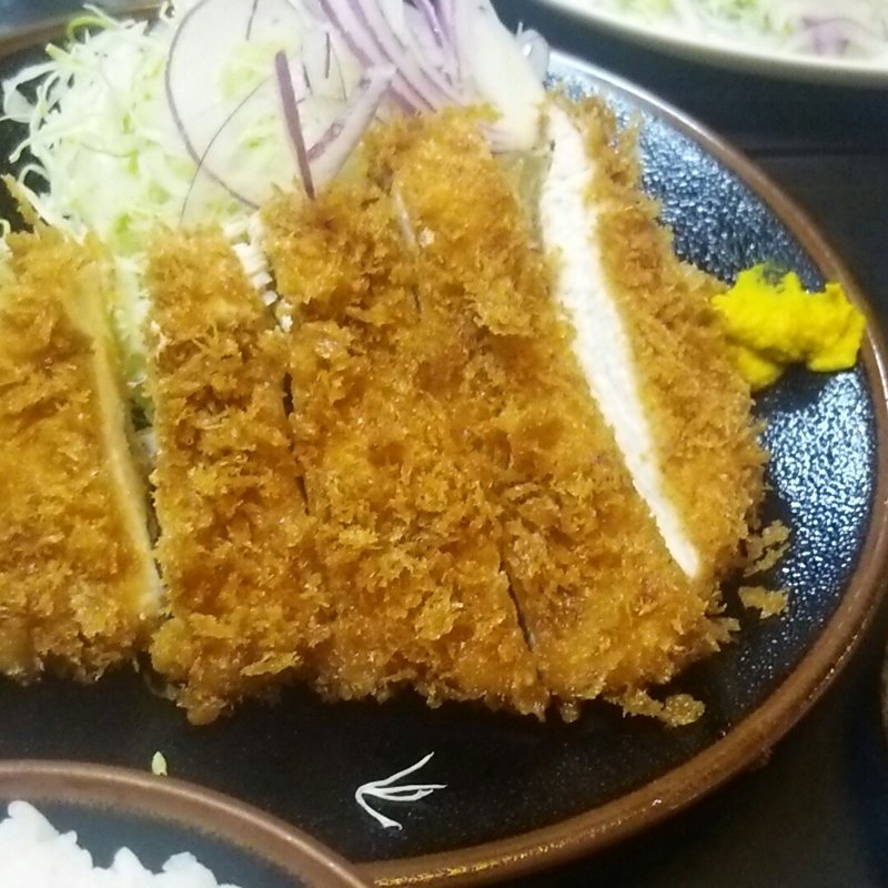 チキンカツ定食(天かつ)