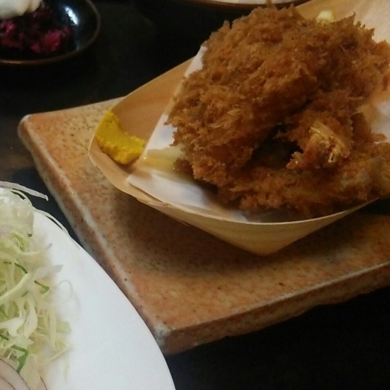 ミックスフライ&お刺身定食(天かつ)