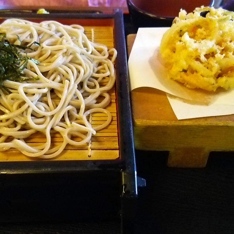 かき揚げざる蕎麦(穂し乃庵 )