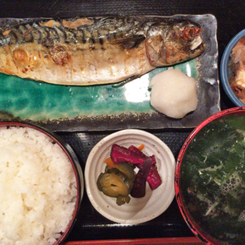 さば塩焼定食(三橋屋)